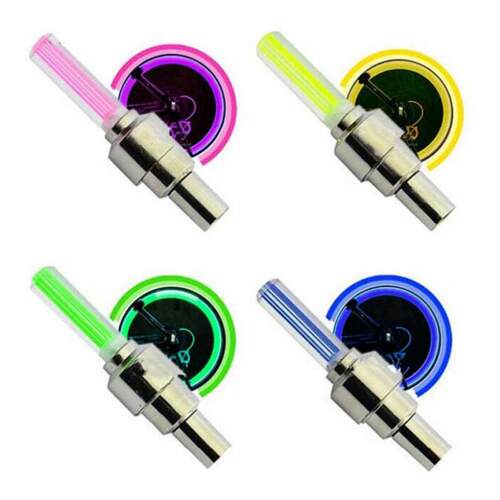 2 Pcs Bike Light Mountain Road Bicycle Te Tire Valve Caps