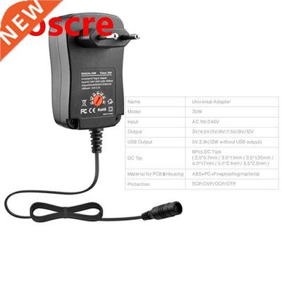 Universl 30W Power dpter 3V 4.5V 5V 6V 7.5V 9V 12V C/DC