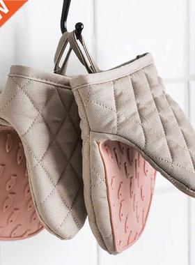 1PC Silicone Anti-scalding Oven Gloves Mitts Potholder