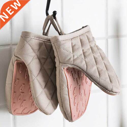 1PC Silicone Anti-scalding Oven Gloves Mitts Potholder