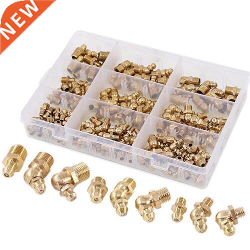 145-Pcs Metric Standard Brass Hydraulic Grease Fitting Assor