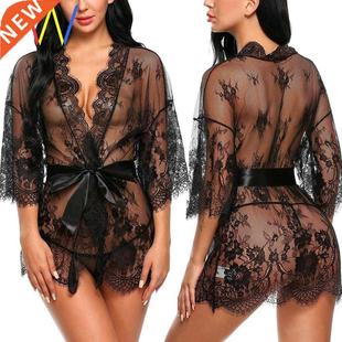 Women Lingerie Sleep Night Dress Sleepwear G-String Sexy