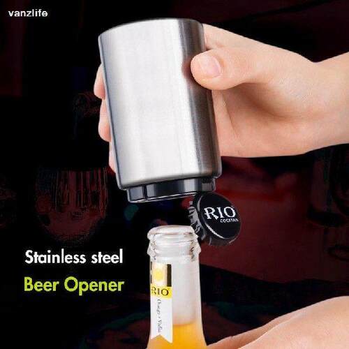 vanzlife Creative stainless steel autoatic beer bottle