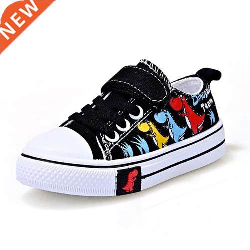 Children cartoon canvas shoes boys and girls casual low-top
