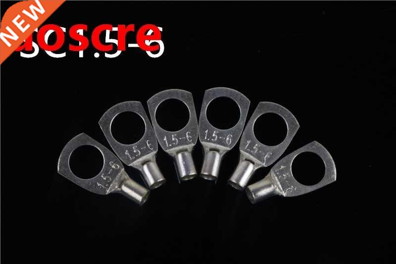 10pcs SC1.5-6 Bolt Hole Tinned Copper Cable lugs Battery Ter