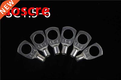 10pcs SC1.5-6 Bolt Hole Tinned Copper Cable lugs Battery Ter