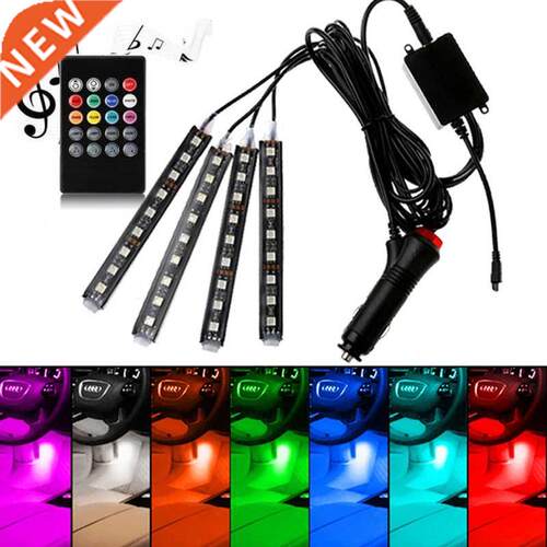 Car Interior Atmosphere LED RGB Strip Light Dash Floor Foot