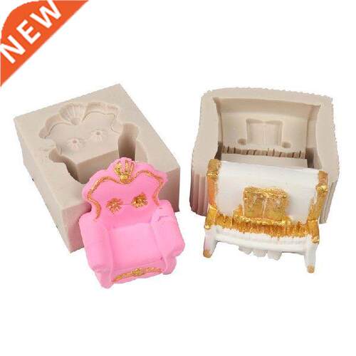 Creative Sofa Chair Piano Silicone Molds Cake Decorating