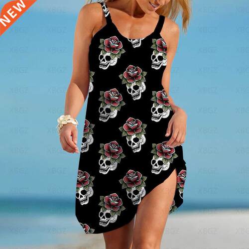 Women's Dress Top Woman Sling Summer Sveless Party Dresse