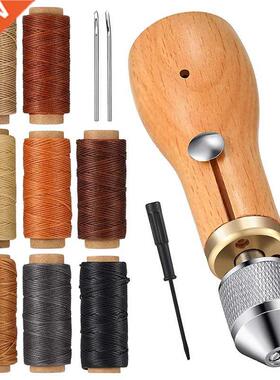 12 Pcs Sewing Awl Kit Portable Leather Sewing Awl Kit Includ