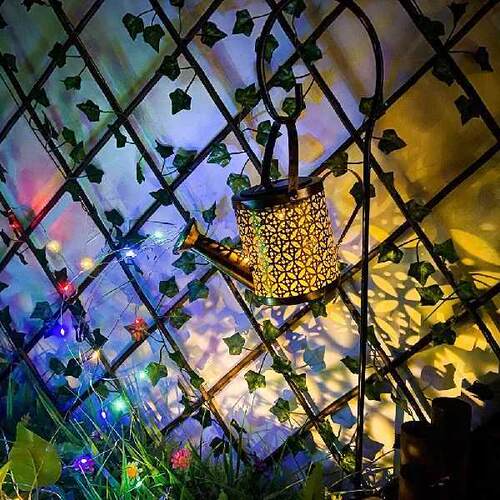 Solar LED Watering Can Lights Lawn Lights Outdoor