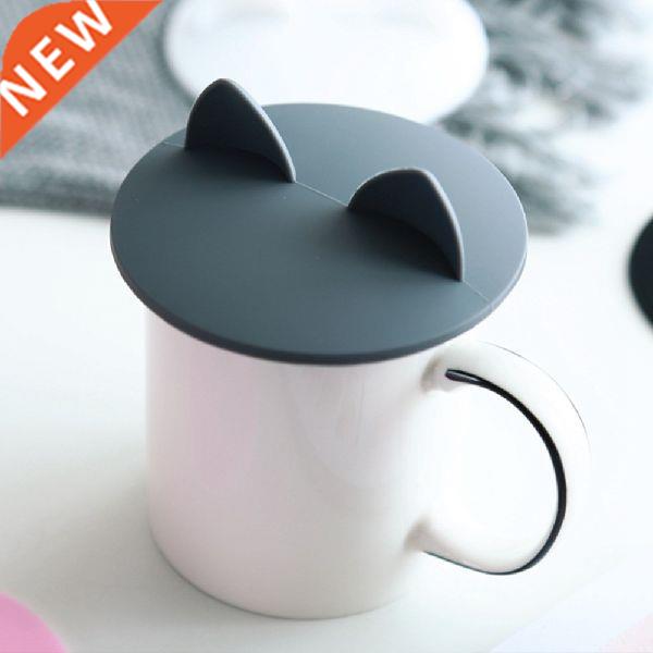 5PCS Cup Lid Cover Leakproof Safe Cartoon Silicone Teacup