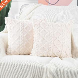 Decorative Home Pillows Retro Fluffy Soft Throw Pillow Cover