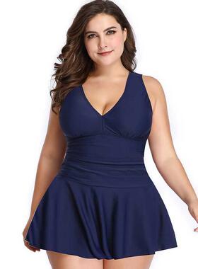Women Tankini Plus Size Swimwear 2022 Push up Swimsuit V-nec