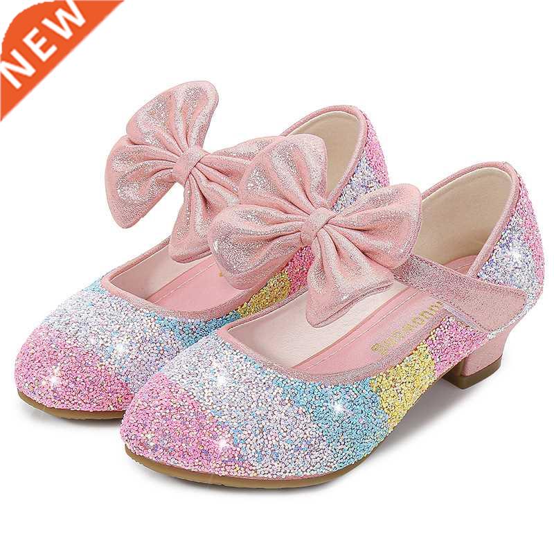 Girls Leather Shoes Princess Shoes Children Shoes round-Toe