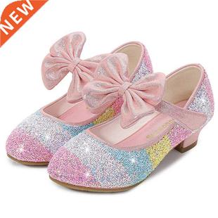 Girls Leather Shoes Princess Shoes Children Shoes round-Toe