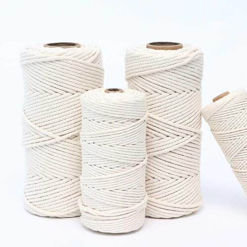 Macrame Cord 1/2/3/4/5/6/8/10mm Natural Cotton Twisted