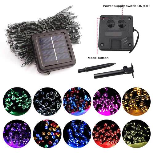 50/100/200 Led Solar Fairy Lights Outdoor Waterproof Street