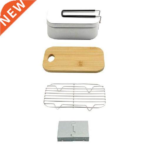 Aluminum Alloy Lunch Box Picnic Box Outdoor Dinner Pail