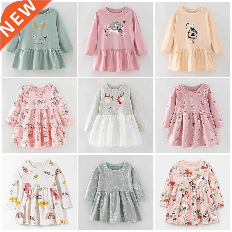Brand Quality 2021 Spring Dresses for Girls 100% Cotton Baby