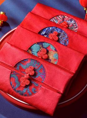 Traditional Red Packet Embroidered Fabric Red Money