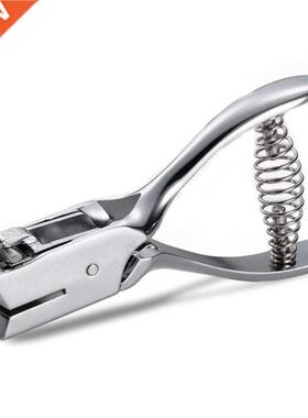 Metal Single Oval Hole Puncher Hand Held Paper Punch Cut Pli