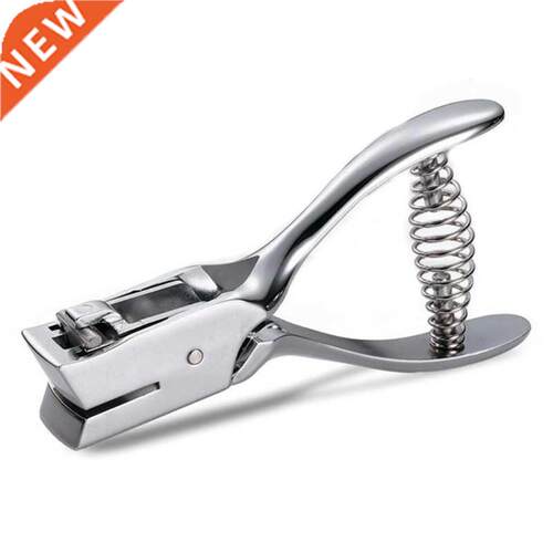 Metal Single Oval Hole Puncher Hand Held Paper Punch Cut Pli