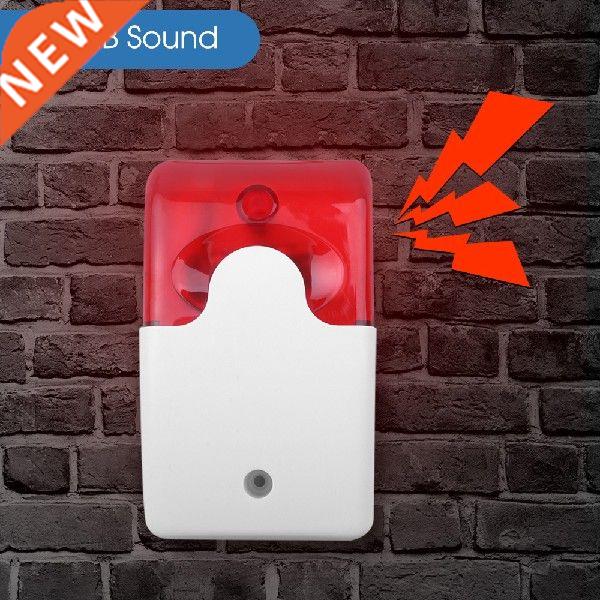 Mini Wired Strobe Siren Durable 12V Sound Alarm Strobe