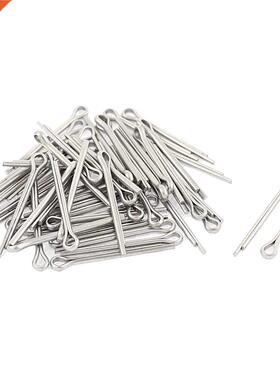 M1.2x16mm 04 Split Cotter Pins Silver Tone 50pcs