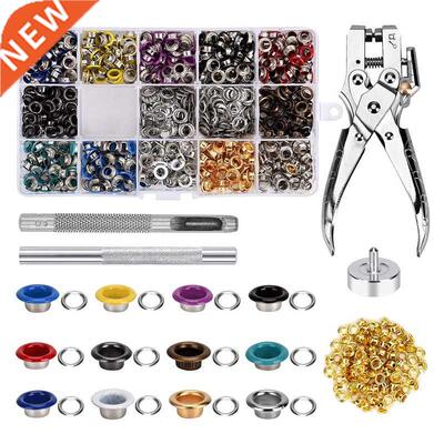 Eyelet Set,701 Pieces Eyelet Pliers Metal Eyelets 5Mm Gromme