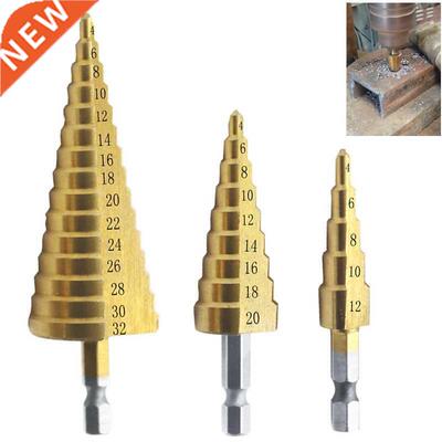 pcs HSS Titanium Coated Step Drill Bit 4-12 4-20 4-2 Drill
