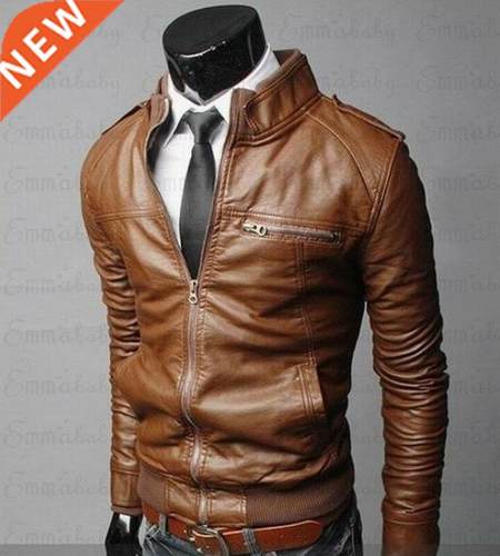 2019 New Fashion Autumn Male Leather Jacket Plus Size 3XL Bl