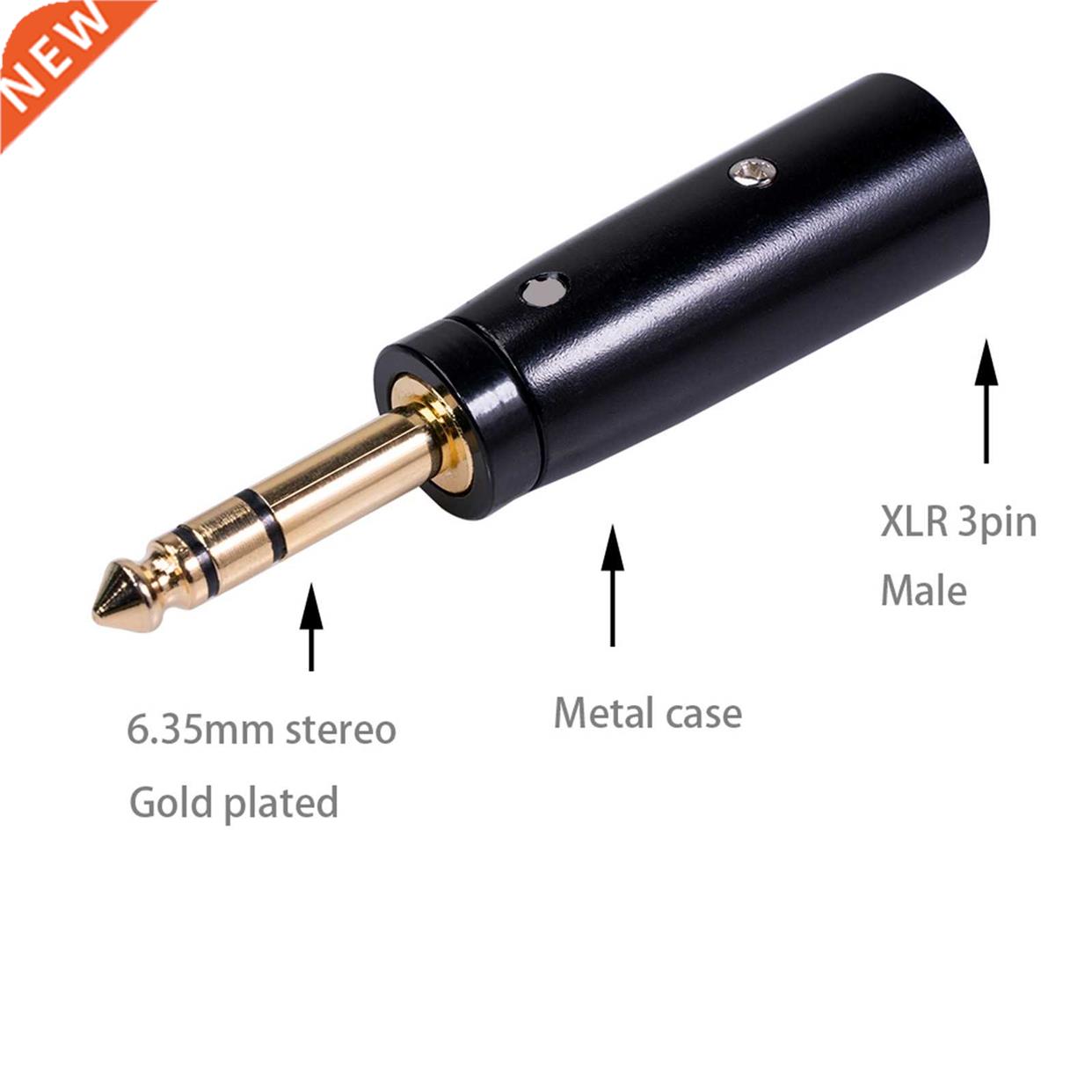6.35mm Male To XLR Male Adapter 1PC Quality Adapter Player E