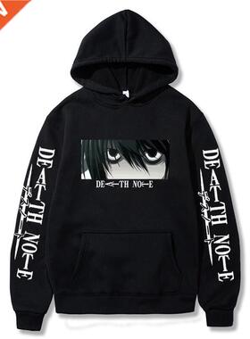 Deth Note Hoodie Kir L Lwliet Eyes nime Print Hrjuku S