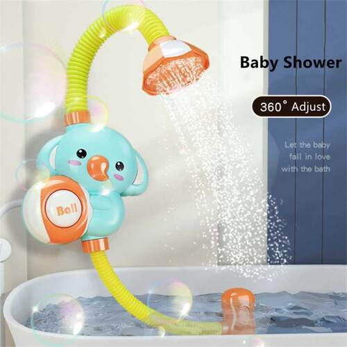 Electric Elephant Shower Toys Kids Baby Bath Spray Water Fau