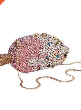 Luxury Designer Mini Handbag Woman Diamonds Clutches Ice Lol