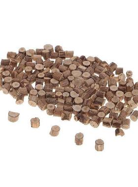100pcs 3-6mm Ruic yled Mini NaturalWood Slices Slabs