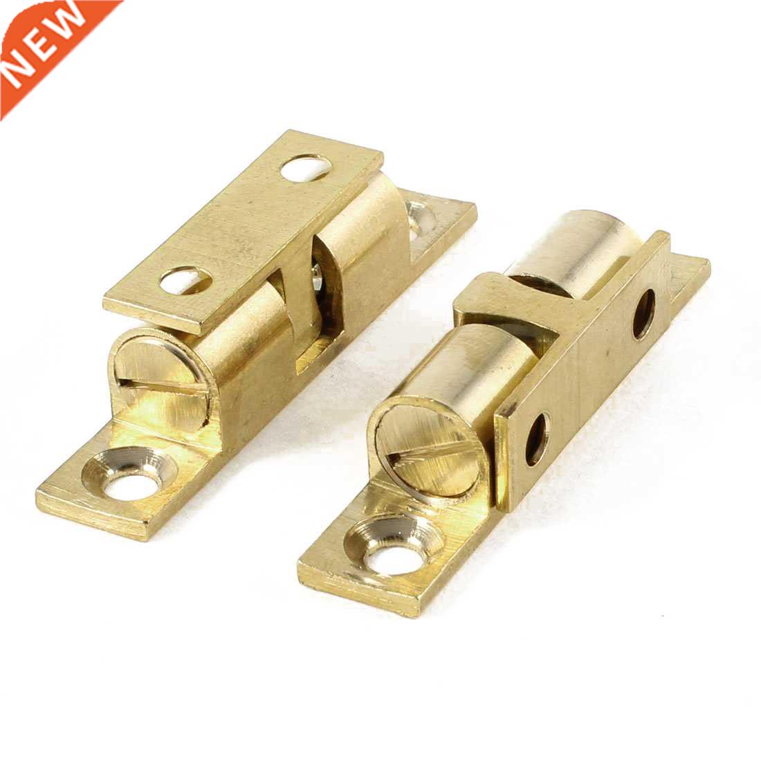 Door Ball Catch Hardware 50mm Gold Tone 2 Pcs
