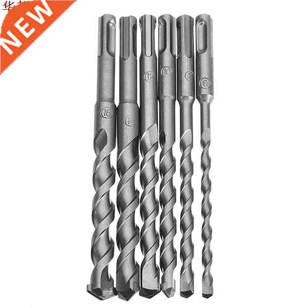 6Pcs 6 to 10mm Electric Hammer Drill Bit Set 160mm Carbide T