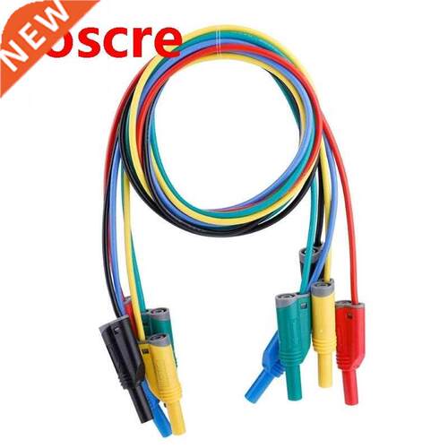 5pcs P1050-1 4mm Banana Plug Safety Soft Silicone Wire Stack