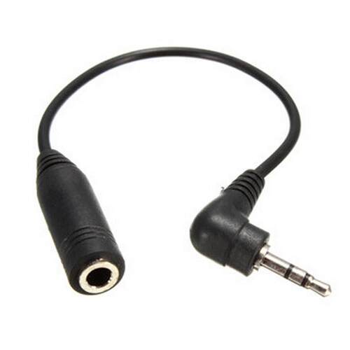 2.5mm Male Plug To 3.5mm Female Jack AUX Audio TRS Adapter C
