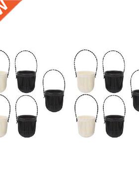 10Pcs Plastic Hanging Orchid Pot Balcony Creative Wall