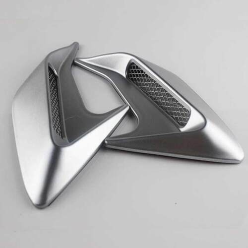 2 Pcs ABS Plastic Car Side Air Outlet Air Flow Mudguard Air