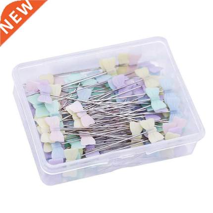 50/100pcs Patchwork Needle Craft Flower Button Head Pins Emb