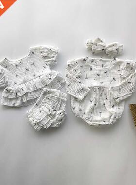 Baby Grl Clothes Suts Floral Short Sleeve Ruffle Skrt Top