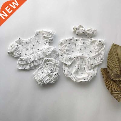 Baby Grl Clothes Suts Floral Short Sleeve Ruffle Skrt Top