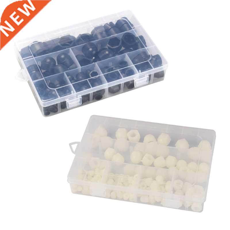 145Pcs M4/M5/M6/M8/M10/M12 Rubber Hex Bolt Caps Rubber Nut D