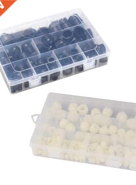 145Pcs M4/M5/M6/M8/M10/M12 Rubber Hex Bolt Caps Rubber Nut D