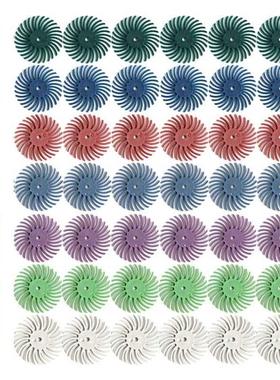 50Pcs 1 Inch Radial Bristle Disc Kit Abrasive Brush 3mm Shan