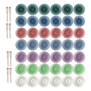 50Pcs 1 Inch Radial Bristle Disc Kit Abrasive Brush 3mm Shan